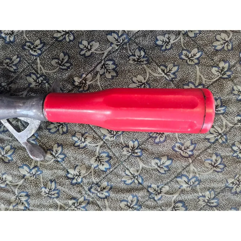 Progressive Ice Cream Scoop Red Handle Mechanical Vintage
